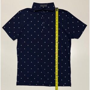 G/FORE Mens Skull & T-Bones Performance Polo Shirt Twilight Navy G4MA23K361A M‎